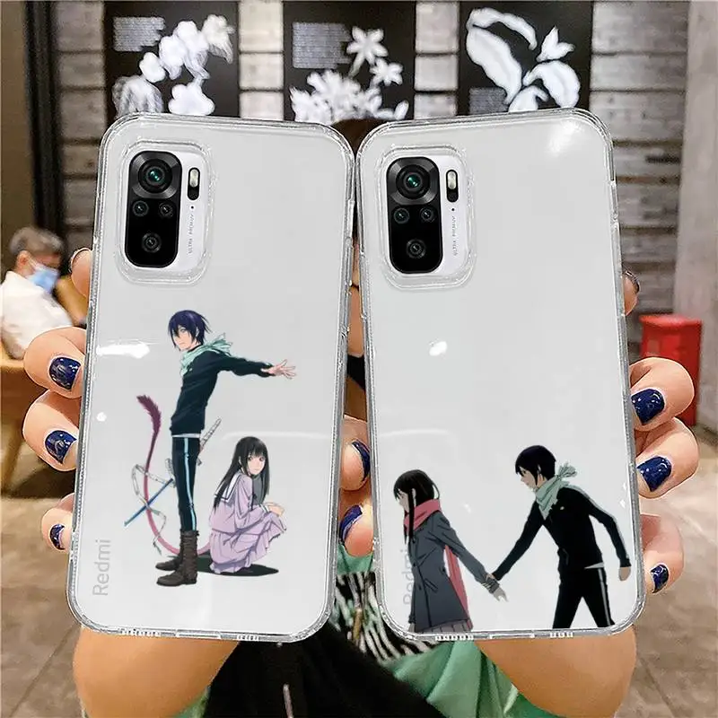 

YATO bishamon noragami Phone Case for xiaomi 11 redmi note 10 9 8 7 pro lite T A S 10T 9A 9S 8T pro 4G transparent coque funda