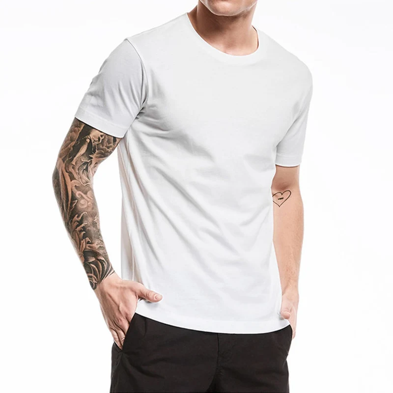 

2021 Brand New 100% Cotton Mens T-Shirt O-Neck Pure Color Short Sleeve Men T Shirt XS-3XL Man T-shirts Top Tee for Male