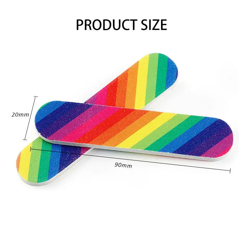 5 шт./компл. наждачная бумага пилка для ногтей шлифовальный буферный блок педикюр