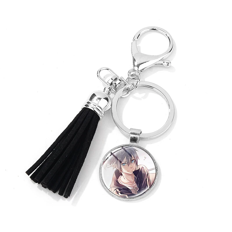 Style 14 SONGDA аниме Noragami Aragoto Yato Lki hijori Yukine Брелок высокого качества 3D печатное стеклянное искусство Подвеска Брелок для ключей с кисточкой держатель - Цвет: Style 14