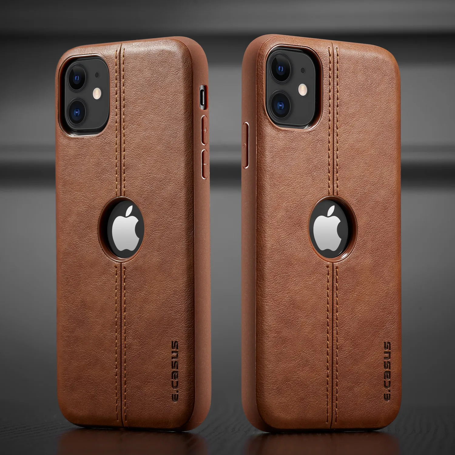 Brown Для iPhone 11 11 Pro 11 Pro Max чехол, тонкий роскошный кожаный чехол-накладка для iPhone 11 XR XS MAX 8 7 6 Plus, противоударный чехол - Цвет: Brown