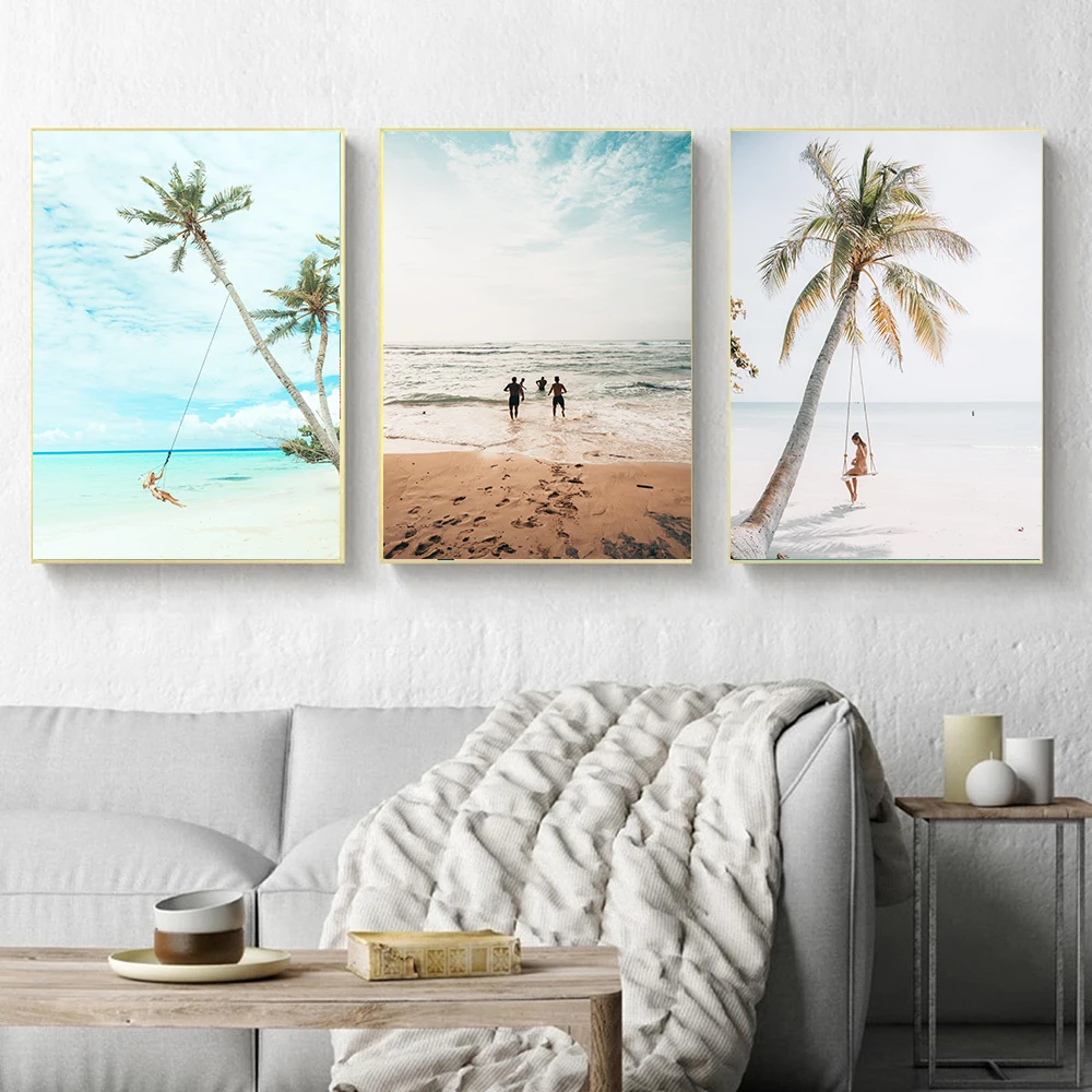 

Sea Beach Wall Decor Canvas Painting Nordic Posters Prints Pictures For Living Room