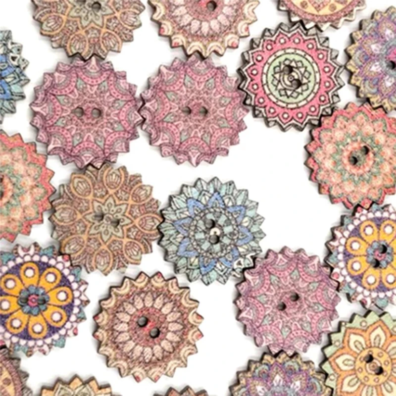 Деревянные пуговицы для рукоделия скрапбукинга одежды аксессуаров подарочных