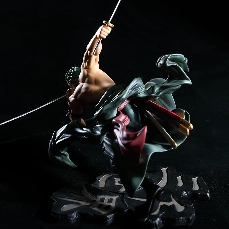Аниме One Piece 18 см Roronoa Zoro SA-MAXIMUM Ver. ПВХ Фигурки Коллекционная модель игрушки |