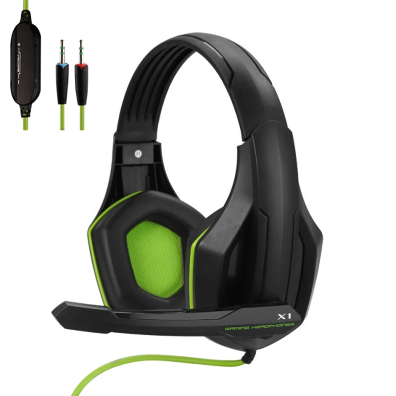 

3.5mm Wired Gaming Headphones Game Headset Noise Cancelling Earphone with Microphone Volume Control for PS4 Play Station 4 PC