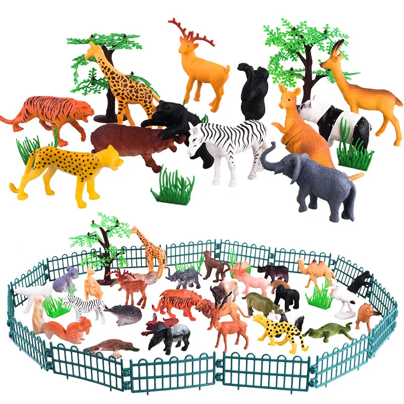 

53 мини животное мир зоопарк модель мультфильм симуляция животное симпатичная пластиковая коллекция детская игрушка
