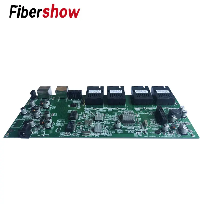 Гигабитный коммутатор Ethernet оптоволоконный оптический промышленного класса 4*155 м