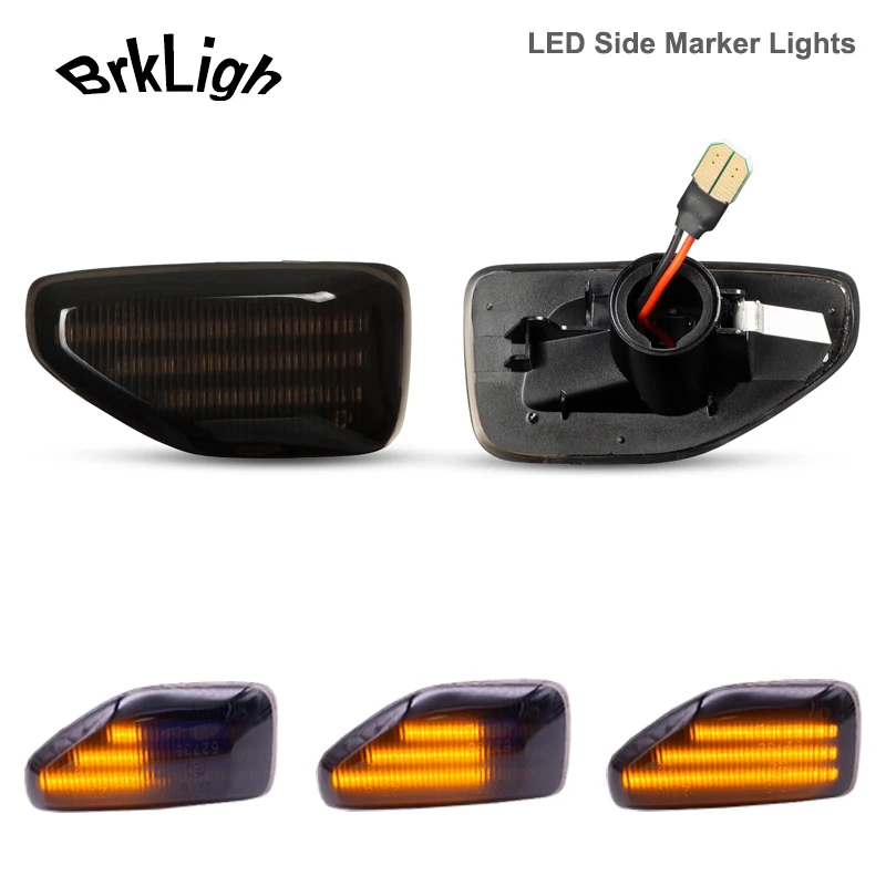 2 шт. динамические светодиодный льные светодиодные боковые Габаритные указатели