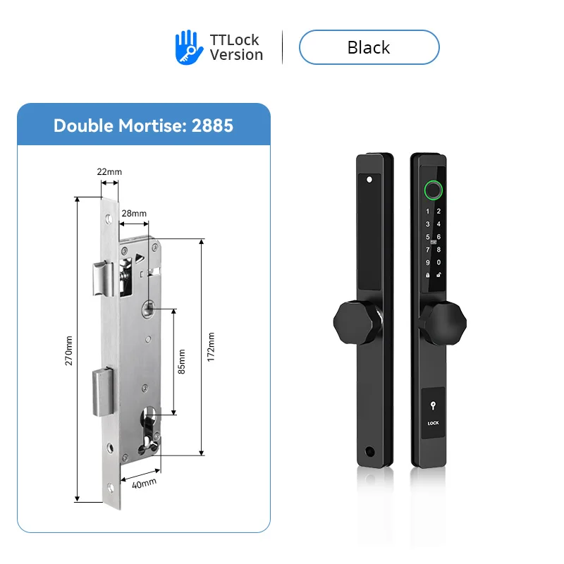 

Электронный умный дверной замок DQ с датчиком отпечатков пальцев