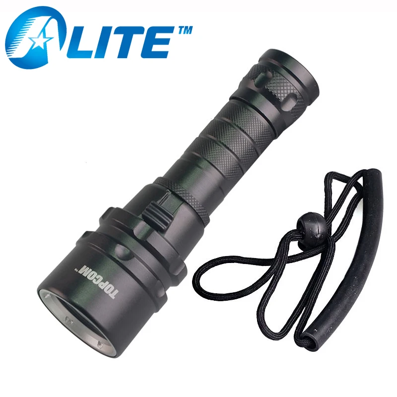 TMWT Портативный 10 W CREE XML T6 светодиодный фонарик Дайвинг красный УФ желтый Факел Flash Light 80 M Подводный лампа для Diver