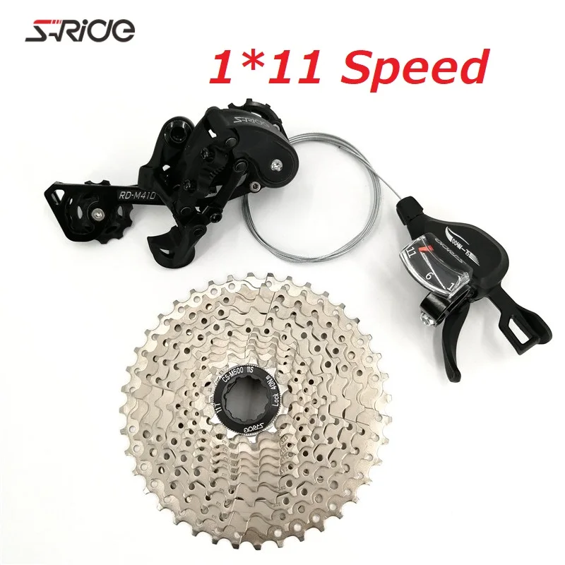 

SRIDE MTB 11 Speed Derailleur Set Shift Lever Shifter Rear Derailleur 40/46T Cassette Freewheel Mounting Bike Part