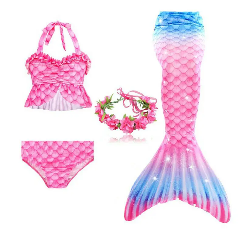 Купальный костюм Русалочки для девочек Детский купальный Ариэль 5 шт./компл.