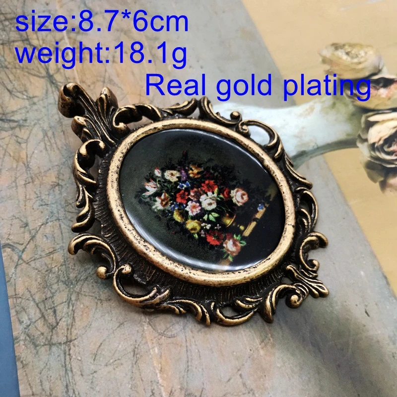 Винтажные броши в виде цветка внутри европейском и американском стиле