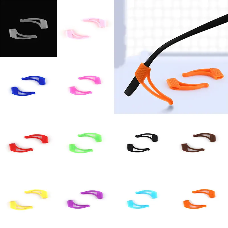 1 пара Противоскользящих очков с ушным крючком аксессуары для однотонные очки