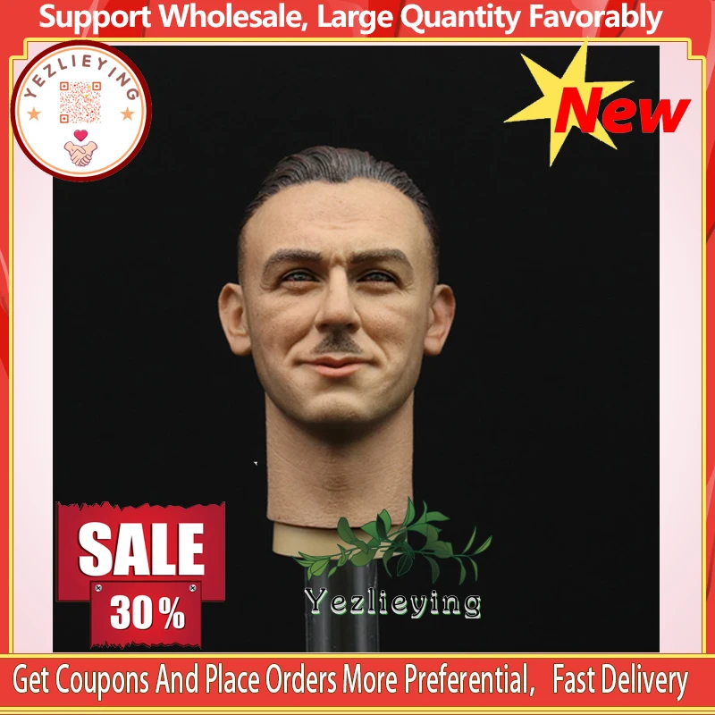 

1/6 Scale Action & Toy Figures Armored Meyer Beard Male Head Sculpture Model Fit 12Inch WWII Soldier Body Figure