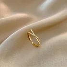 Женское кольцо с фианитами, золотистое металлическое Ювелирное Украшение, 2021