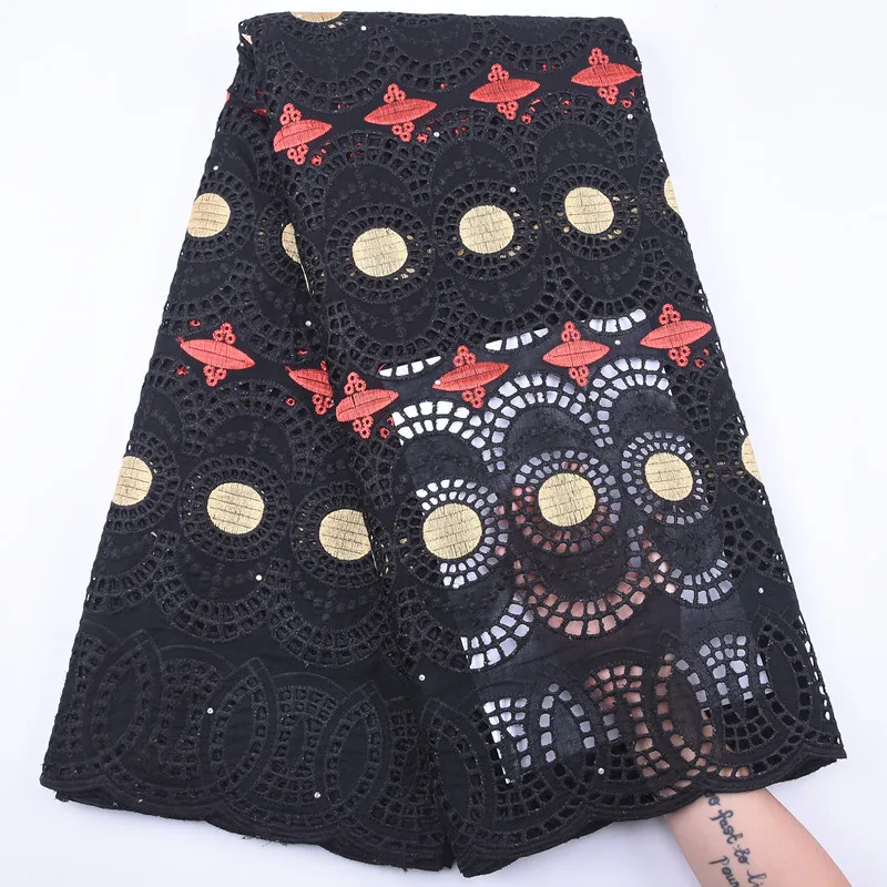 Очень красивая Высококачественная 100% хлопчатобумажная кружевная ткань 2020