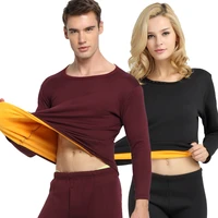 thermal underwear set men winter women long johns think fleece keep warm suits in cold weather shirtspants sets size l to 6xl