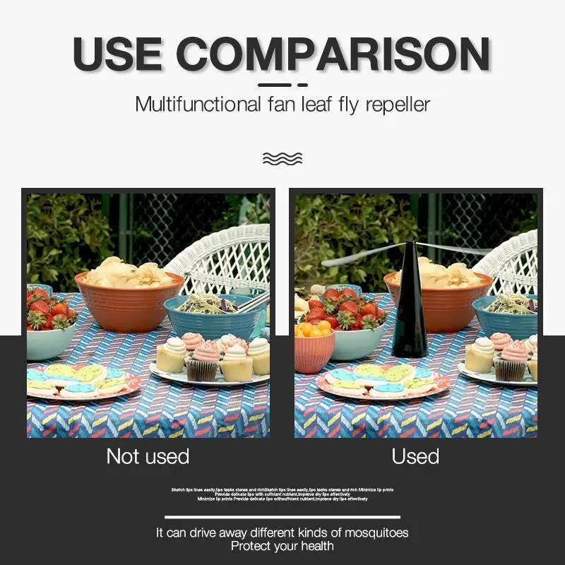 

for Outdoor Kitchen Fly Repellent Fan Food Protector Fly Destroyer Keep Flies Bugs Away From Food Pest Repellent Table Fan
