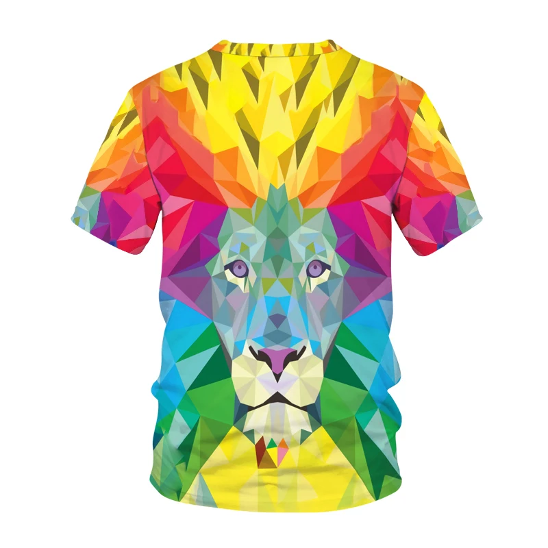 

Hot Korte Mouw 3D T shirt Lion Animal Print Men Women Kids Fashion Funny Pig Short Sleeve T-shirt Boy Hip Hop Clothes Tops Tees