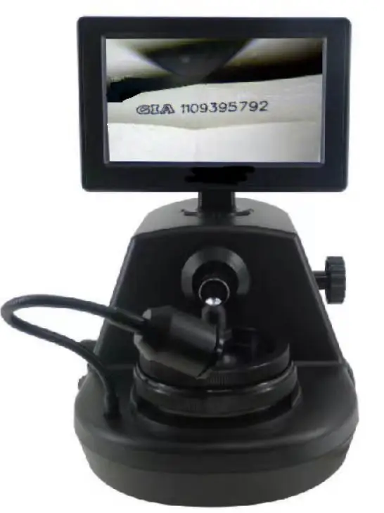 Digital Diamond Girdle Viewer Microscope Camera Diamond Inscription Viewer with 4.3Inch LCD Screen Properties Observer