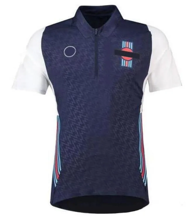 

F1 team racing suit polo shirt with short sleeves, polyester quick-drying lapel T-shirt, the same style is customized
