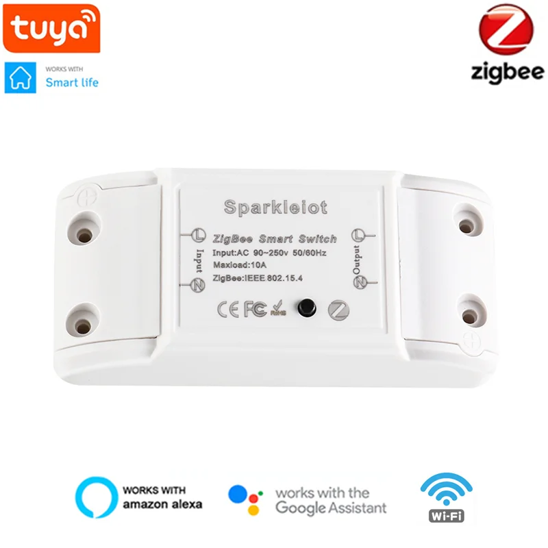 

Умный светильник переключатель ЖК-дисплея 10A таймер Выключатель ZigBee Tuya/приложение Smart Life дистанционного Управление умный дом голосом работ...