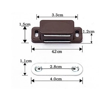 

10Pcs Small Magnetic Door Catches Cupboard Wardrobe Cabinet Latch Catch