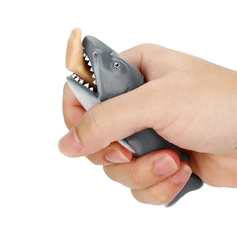 

Creative Leg-biting Shark Squeeze Fun Spoof Anti Stress Squeeze Toy Plastic Funny Spoof Trick Shark Gift Funny Prank Trick