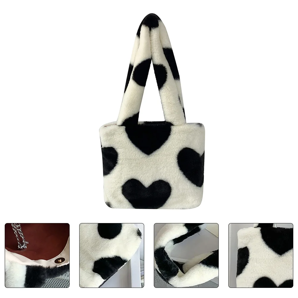 

Сумка на плечо 1 шт., женская сумка, плюшевая сумка, сумка на одно плечо, модная сумка