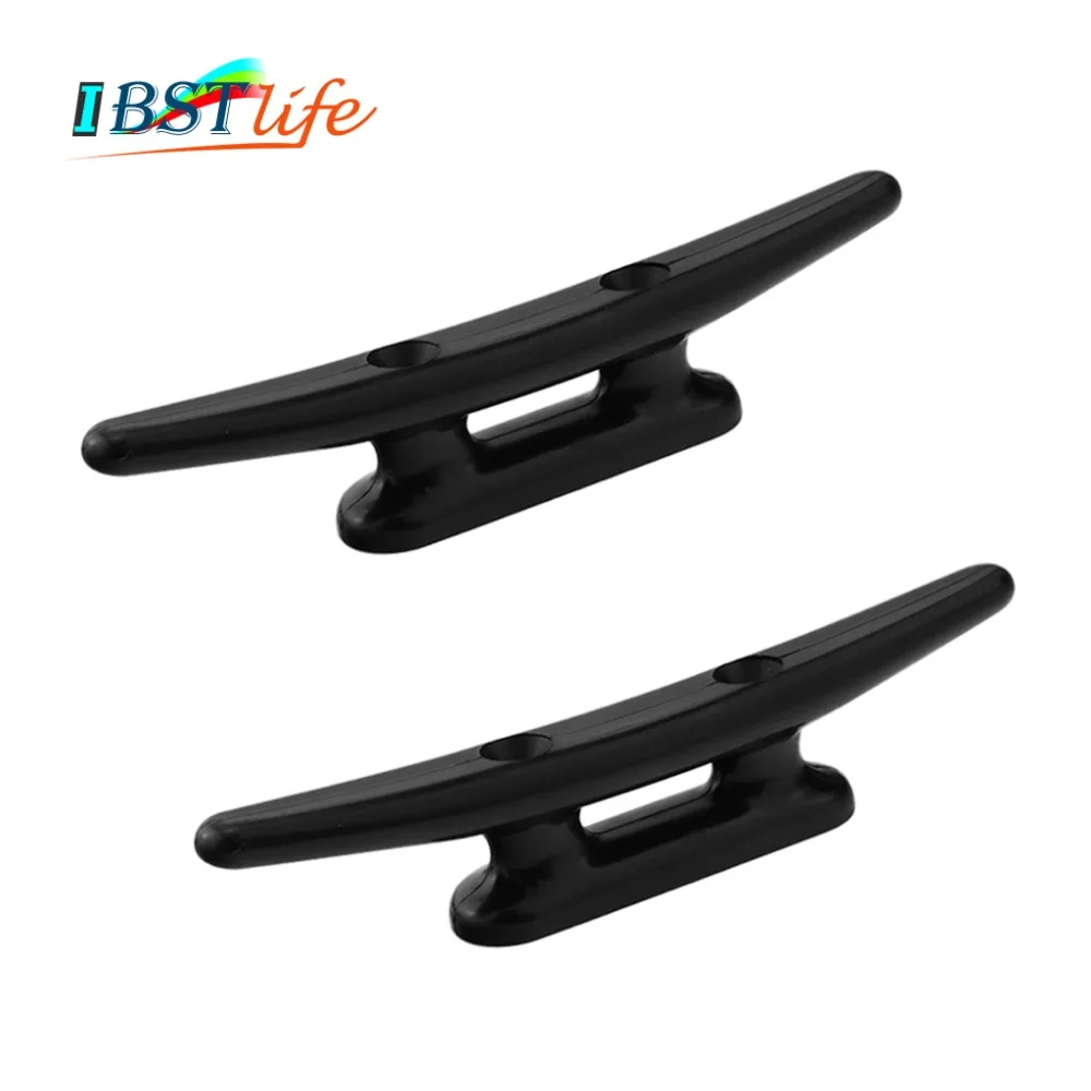 

2PCS Nylon Plastic Low Flat Cleat Open Base cleat Marine Boat Yacht Deck Line Rope Tie Boat Hardware Accessories