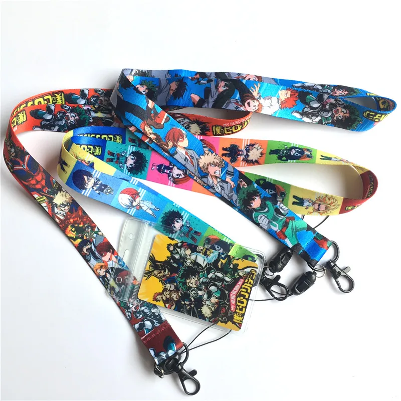 Японский аниме мой герой академические брелки шейный ремешок Ремешки для ключей