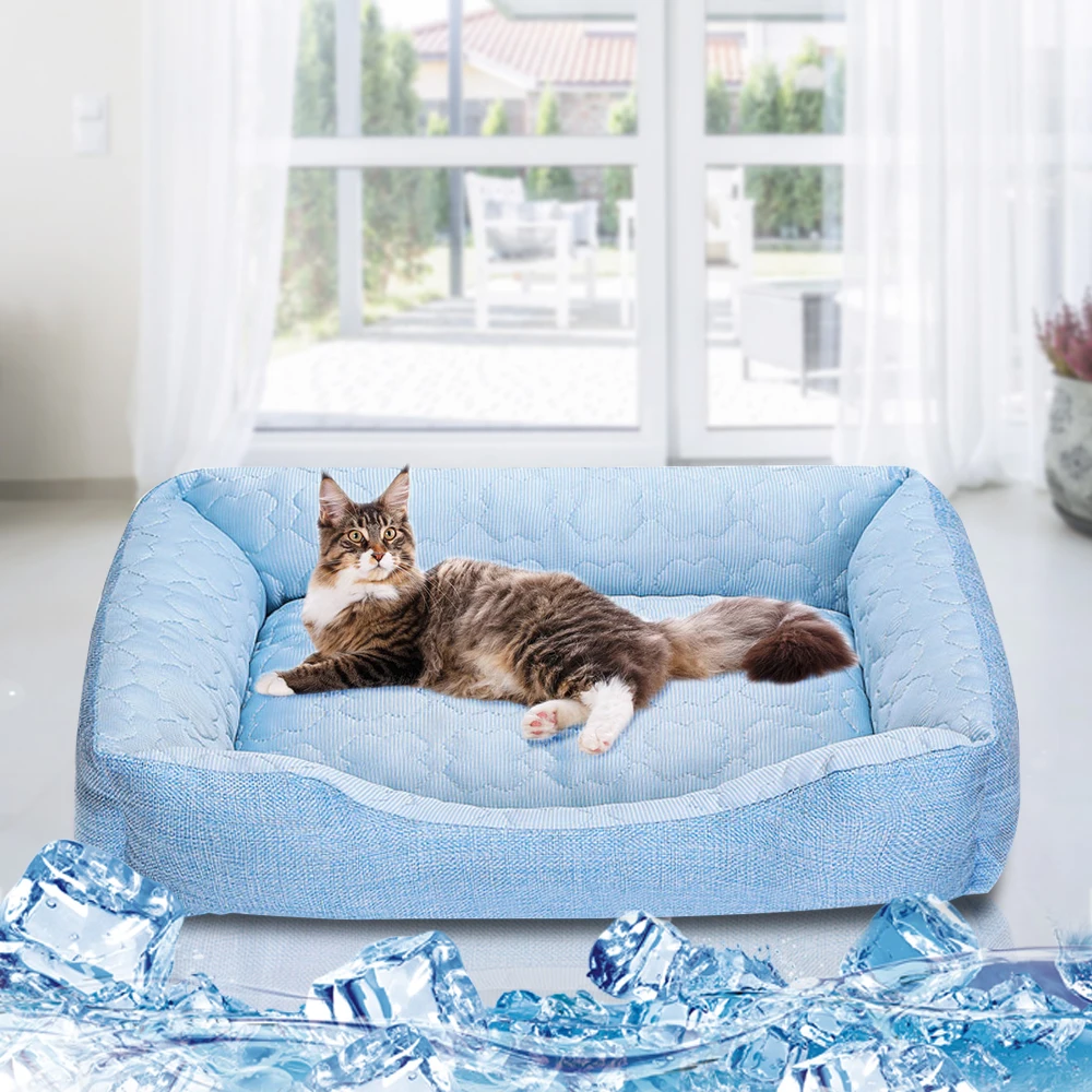 Летняя кровать для собак кошек классный коврик домашних животных домик чихуахуа