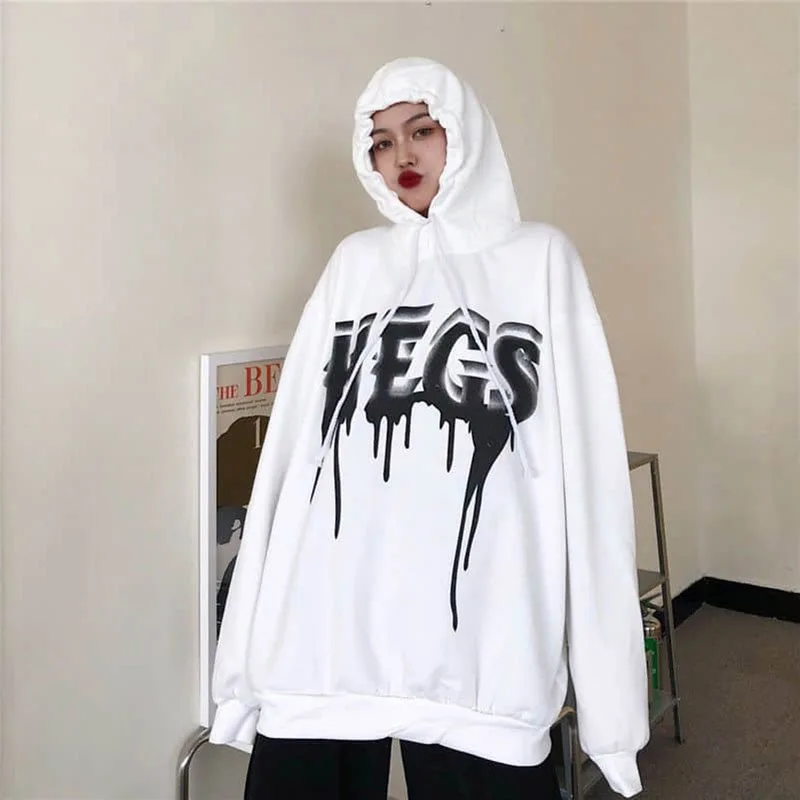 

Sweatshirts Men And Women 2021 Autumn And Winter Dark Funeral Fuzzy Letter Printing Hooded Plus Velvet Thick Hoodies