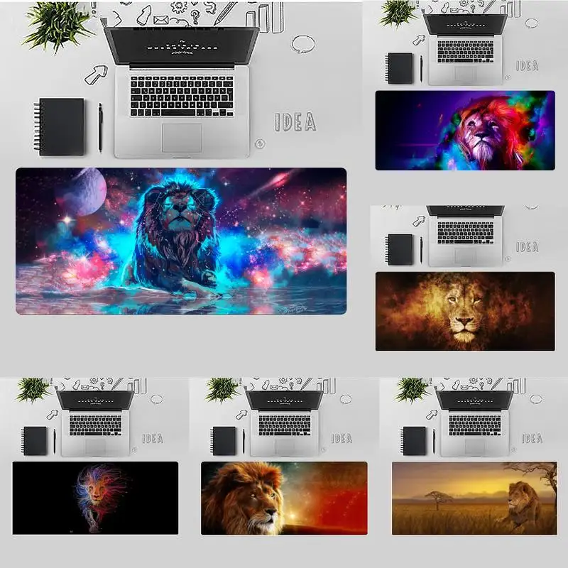 

Animals The Lion Customized MousePads Computer Laptop Anime Mouse Mat X XL XXL Non-slip Cushion Thickness 2mm