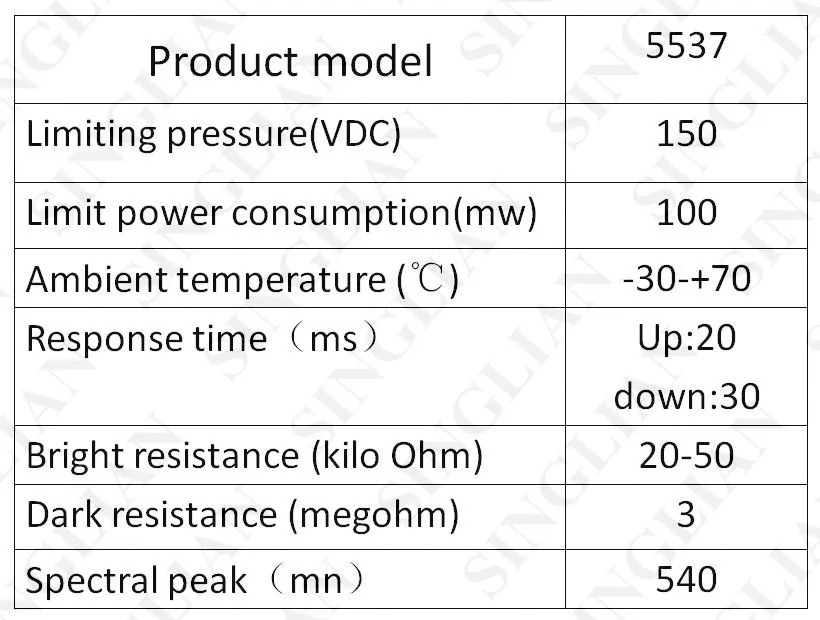 10 шт. фоточувствительная устойчивость 5537 фотоэлектрический переключатель