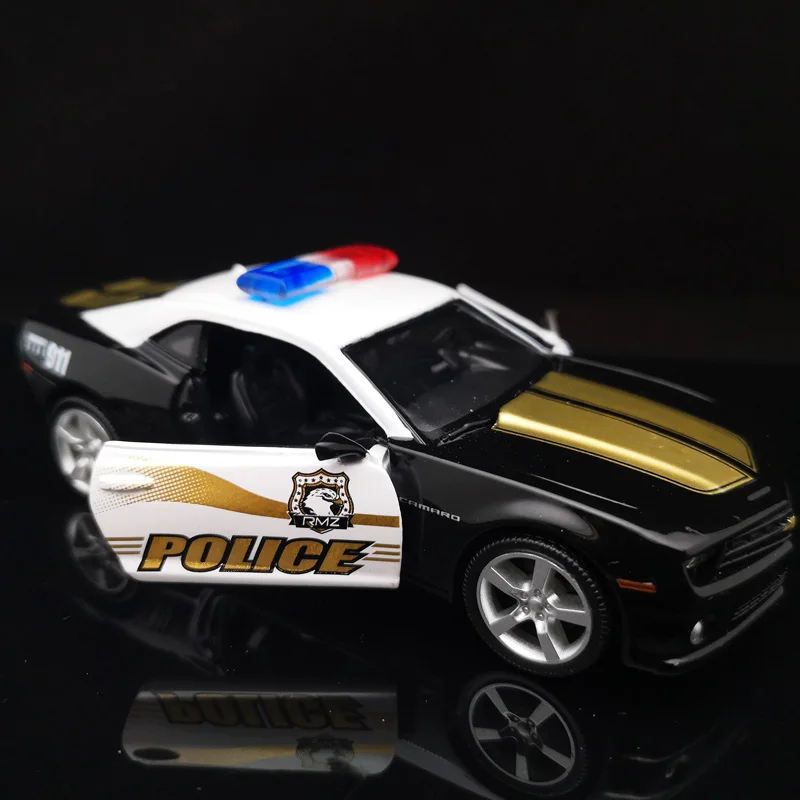 1/36 масштаб Chevrolet Camaro полицейский автомобиль литый под давлением сборная игрушка
