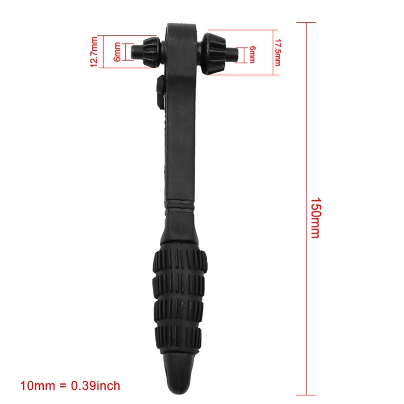 

Portable Hand Repairing Tool Dual Driver Head Fast Ratchet Wrench Screwdriver Bit Rod Quick Socket