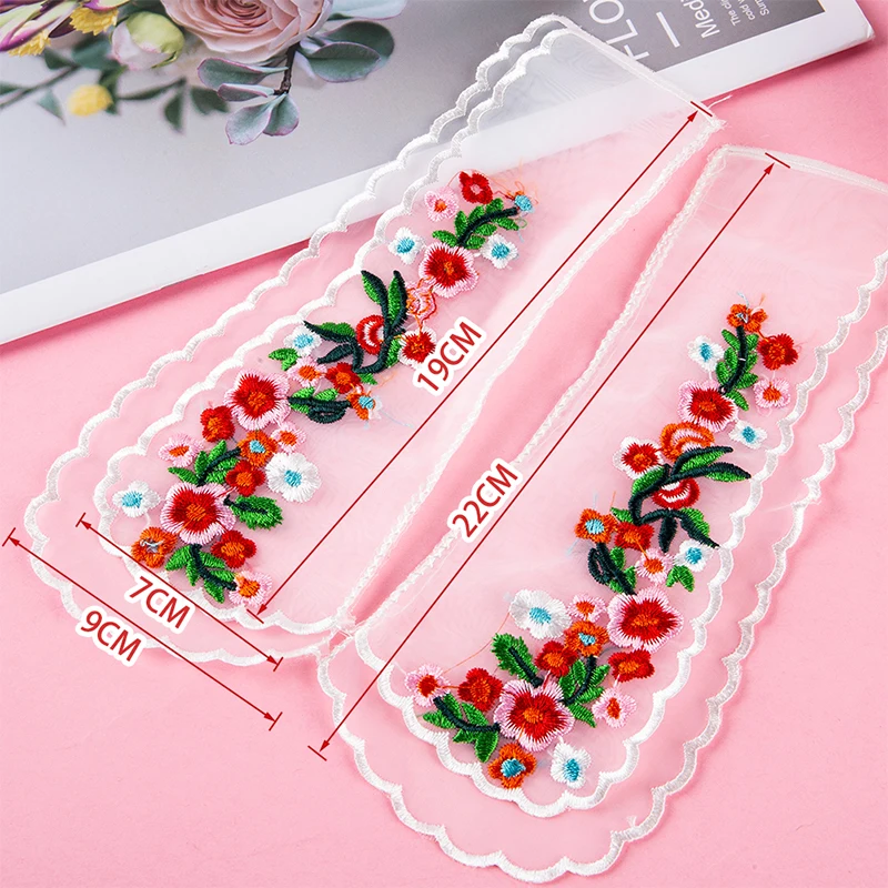 

Embroidery Fake Collar Removable Shirt Collar Decoration Blouse Detachable False Lapel Blouse Tops Women Clothes Accessories