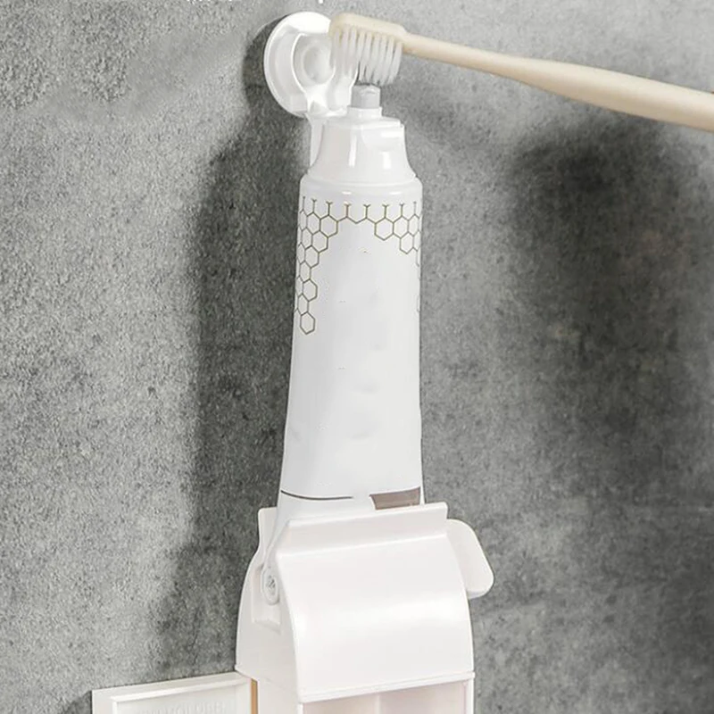 

New Wall-mounted Multifunctional Storage Rack Punch Free Razor Toothpaste Holder Storage Hook Wall Kitchen Bathroom Accessories