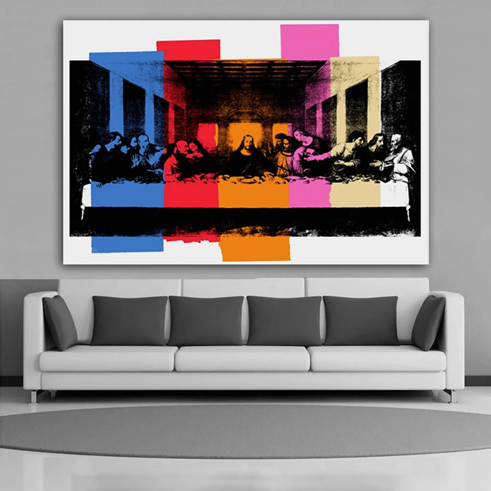 Домашний декор печать на холсте рисунок Энди Уорхола детали предыдущей Супер