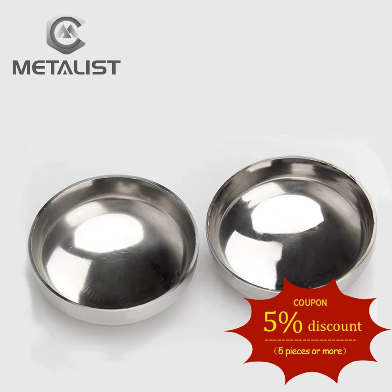 

METALIST High Quality 63mm OD SS304 Stainless Steel Sanitary Welding End Cap Pipe Fitting thickness 2mm For Homebrew