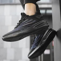 2021 summer solid color mesh breathable knitted coconut mens shoes popcorn colorful silk sneakers casual running black simple