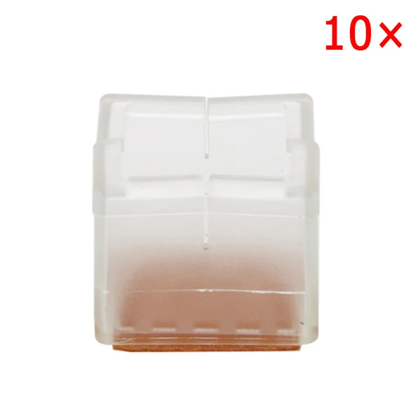 style 8 10pcs Silicone Rectangle Square Round Chair Leg Caps Feet Pads Furniture Table Covers Wood Floor Protectors can CSV - Цвет: style 8