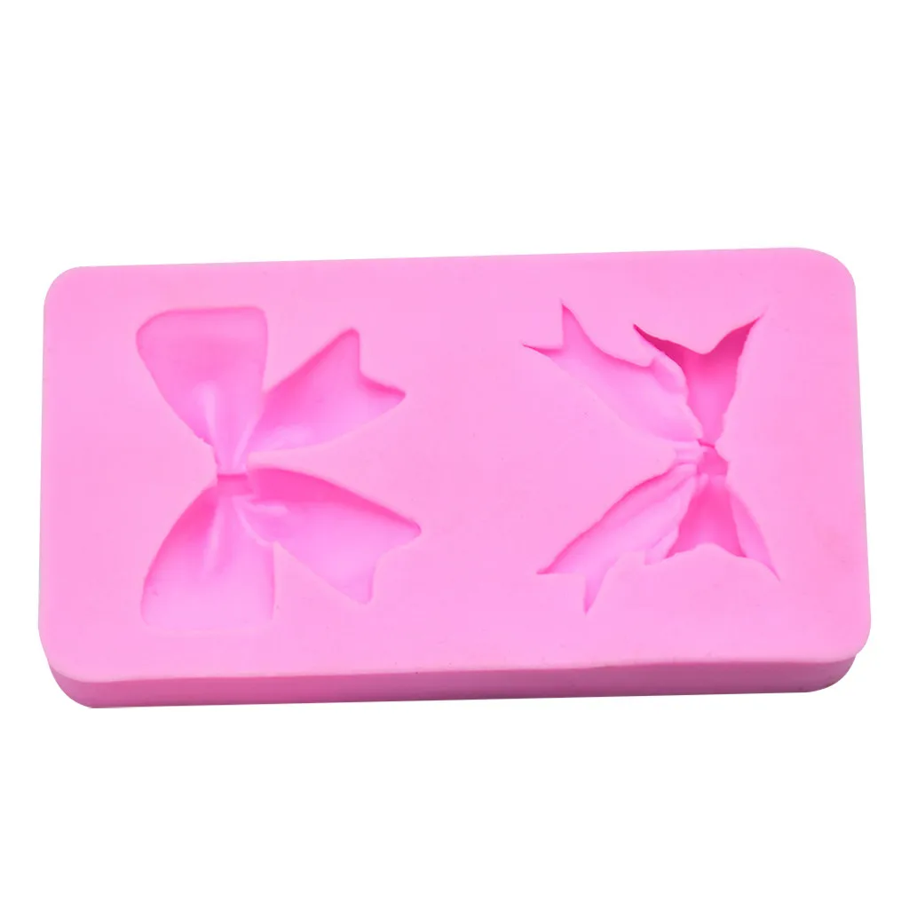 Новогодняя форма сделай сам в форме банта для украшения торта мусса мороженого 3D