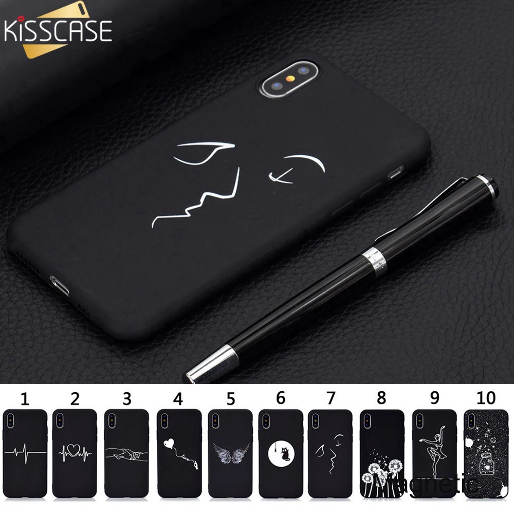 KISSCASE чехол на айфон 7 6 s Heart для девушек iPhone 11 Pro XR X XS Max 10 телефона из ТПУ с рисунком 8