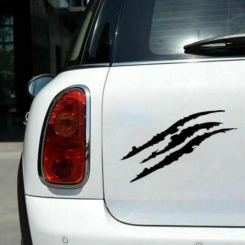

2pcs Auto Car Sticker Reflective Monster Claw Scratch Stripe Marks Car Headlight Decoration Car Stickers Accessorie