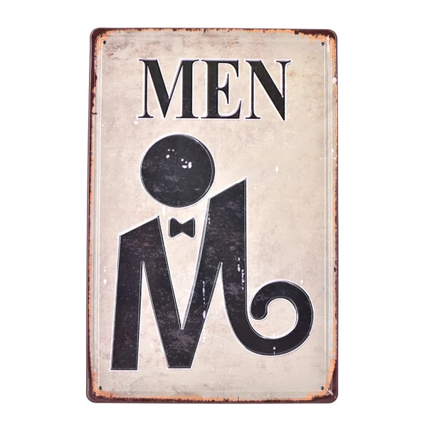 

Мужские Винтажные оловянные металлические знаки, декор для гостиной, художественный настенный постер