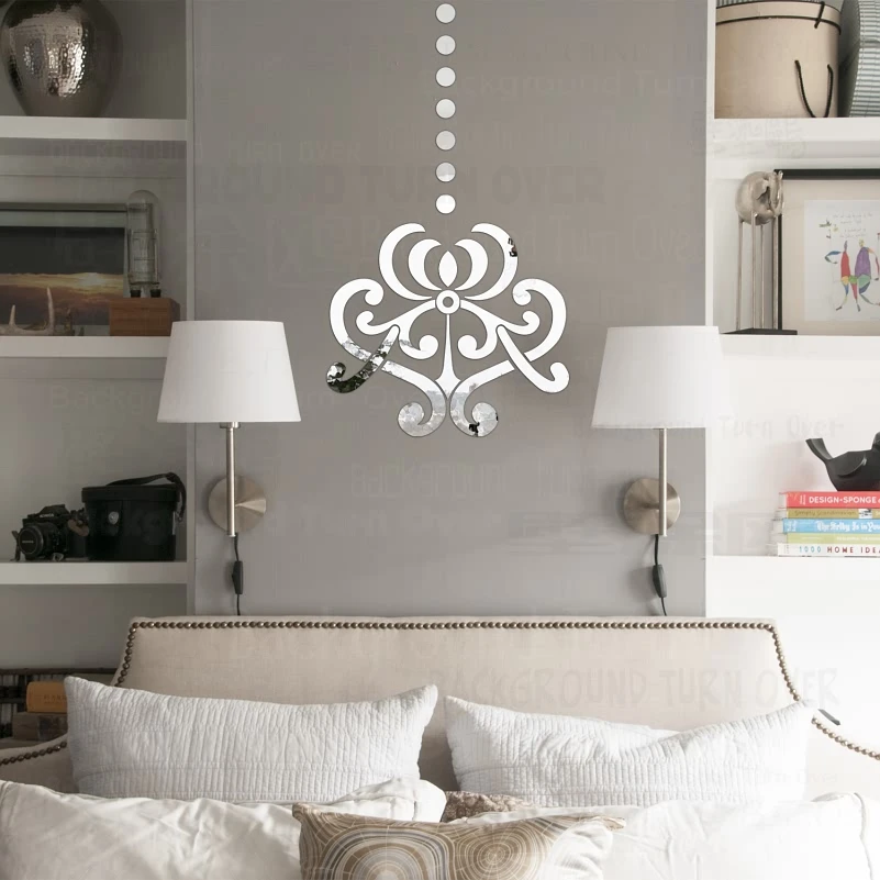 Зеркальные настенные Стикеры украшение комнаты декор для спальни Детские