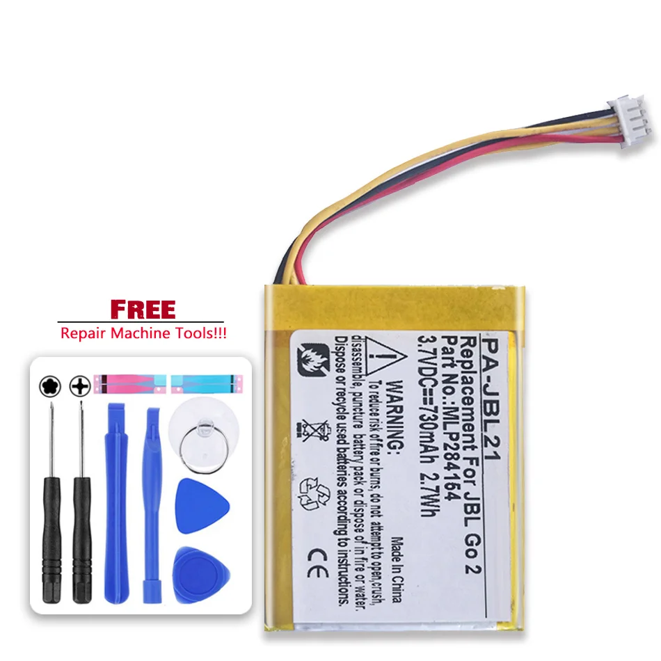 Bater&iacute;a MLP284154 730mAh para spealer... mp3;JBL ir 2 IR 2H;MLP284154;1ICP3/41/54-0